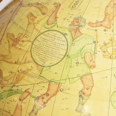 Lot 50 - A pair of 21-inch terrestrial and celestial library globes