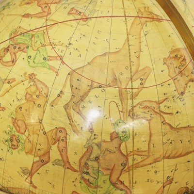 Lot 50 - A pair of 21-inch terrestrial and celestial library globes