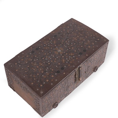 Lot 101 - A Tuareg iron-bound casket