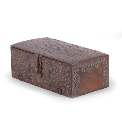 Lot 101 - A Tuareg iron-bound casket