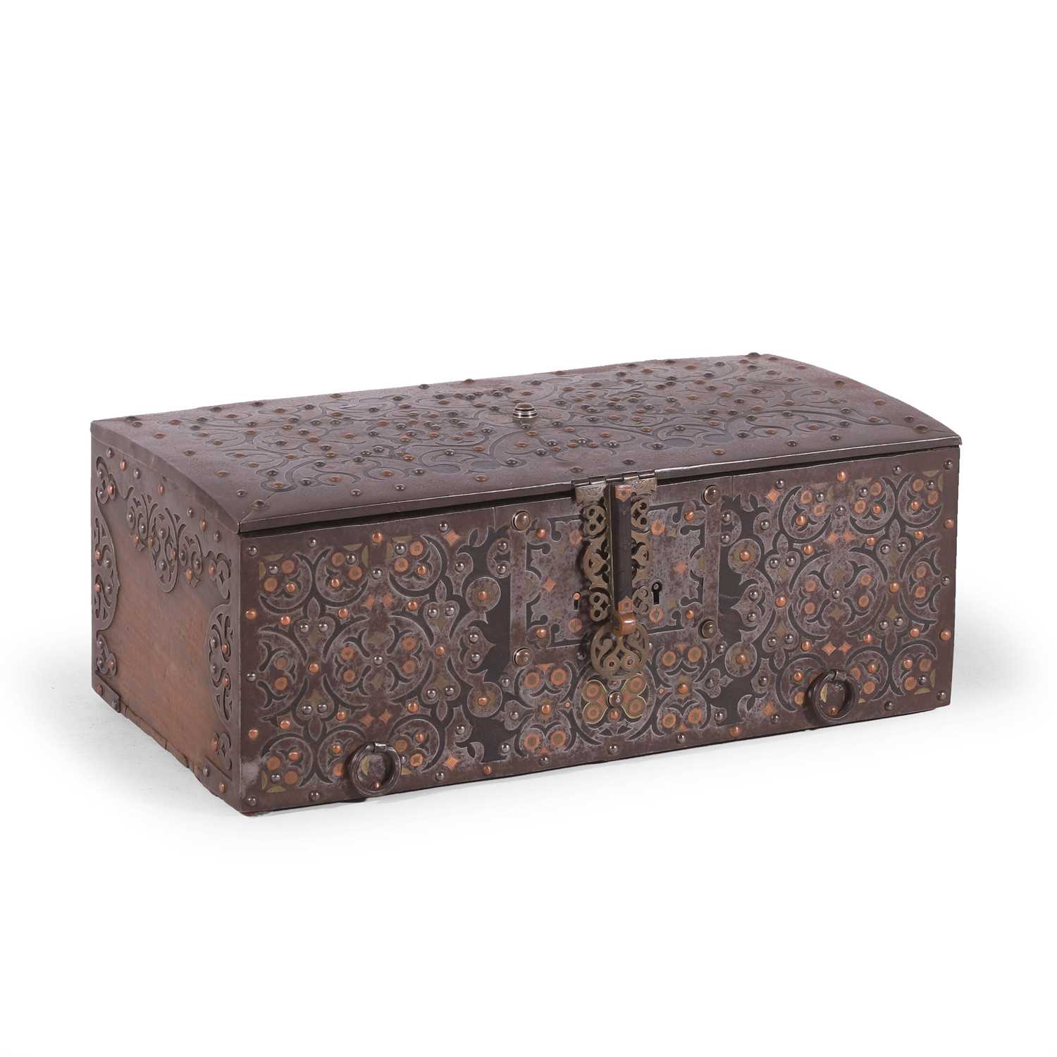 Lot 101 - A Tuareg iron-bound casket