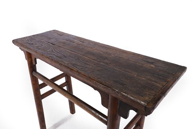Lot 2 - An elm altar table