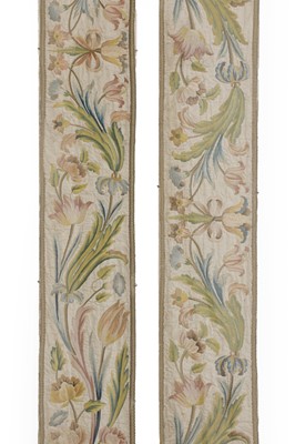Lot 27 - A pair of silk embroidered ecclesiastical banners