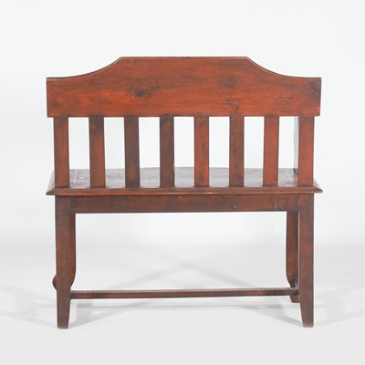 Lot 10 - An Anglo-Indian teak and bone-inlaid window seat
