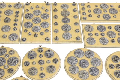 Lot 44 - A collection of blue and white Vung Tau Cargo porcelain lids