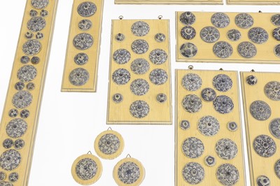 Lot 43 - A collection of blue and white Vung Tau Cargo porcelain lids