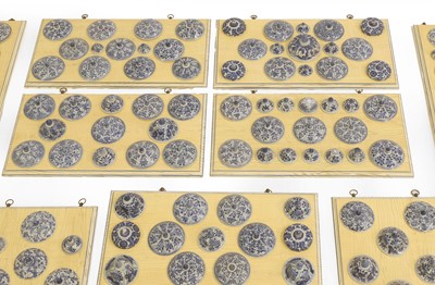 Lot 43 - A collection of blue and white Vung Tau Cargo porcelain lids