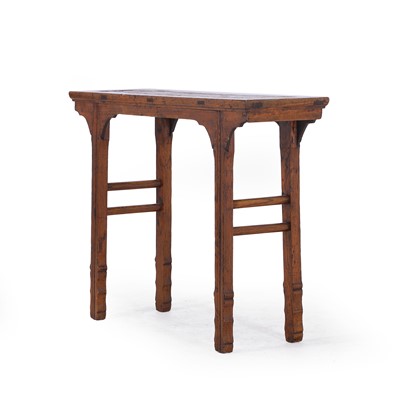 Lot 5 - An elm altar table