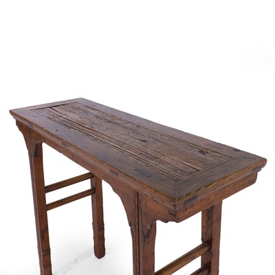 Lot 5 - An elm altar table