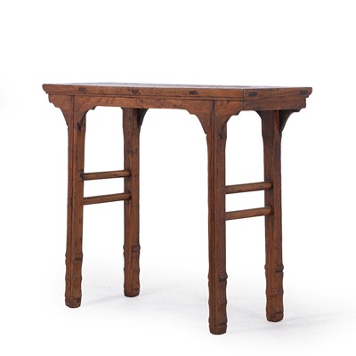 Lot 5 - An elm altar table