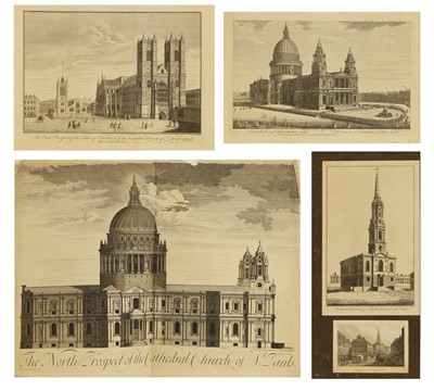 Lot 25 - Five engravings of London churches
