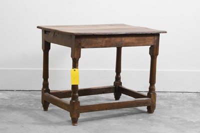 Lot 510 - A Charles II joined oak table