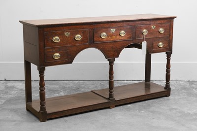 Lot 509 - A George III oak dresser base
