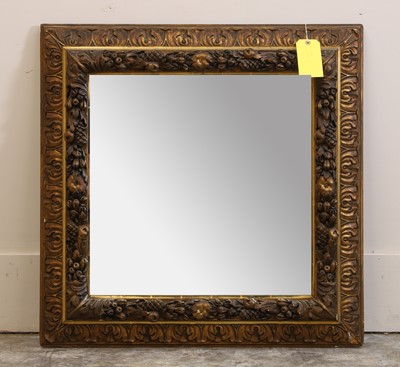 Lot 491 - A gilt gesso and composition mirror