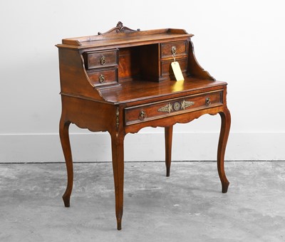Lot 508 - An Empire style mahogany and gilt metal mounted desk