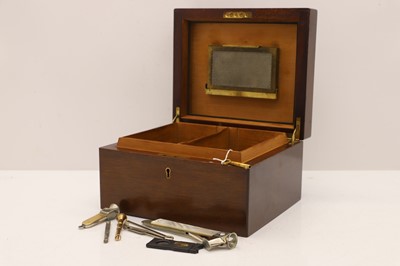 Lot 314 - A mahogany humidor