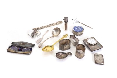 Lot 44A - A collection of silver items