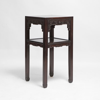 Lot 215 - A Chinese hardwood stand