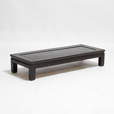 Lot 105 - A Chinese hardwood low table