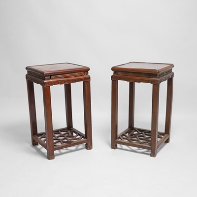 Lot 219 - A pair of Chinese northern elm stands