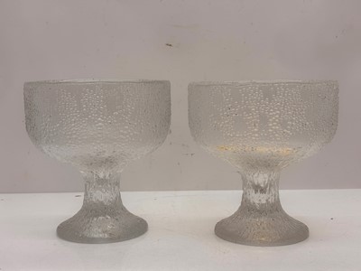 Lot 170 - Two Tapio Wirkkala 'Ultima Thule' footed glass bowls