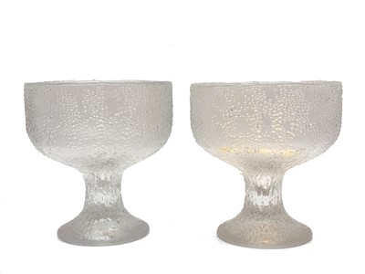 Lot 170 - Two Tapio Wirkkala 'Ultima Thule' footed glass bowls