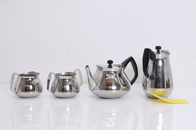 Lot 302 - A Bramah stainless steel tea service