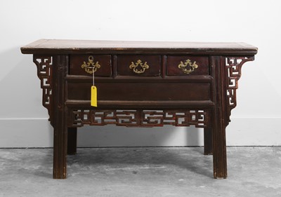 Lot 501 - A Chinese provincial hardwood altar table