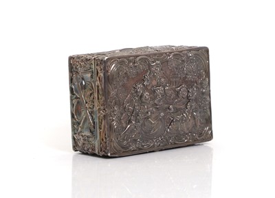 Lot 44 - A Dutch silver box