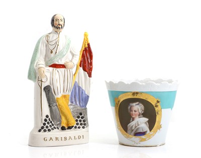 Lot 111 - A Staffordshire flatback group