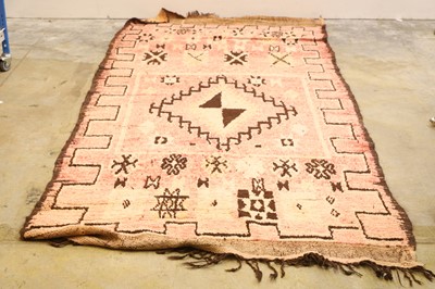 Lot 470 - A Moroccan wool rug