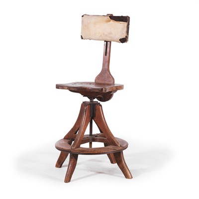 Lot 197 - An artist's adjustable chair by Glenister of High Wycombe