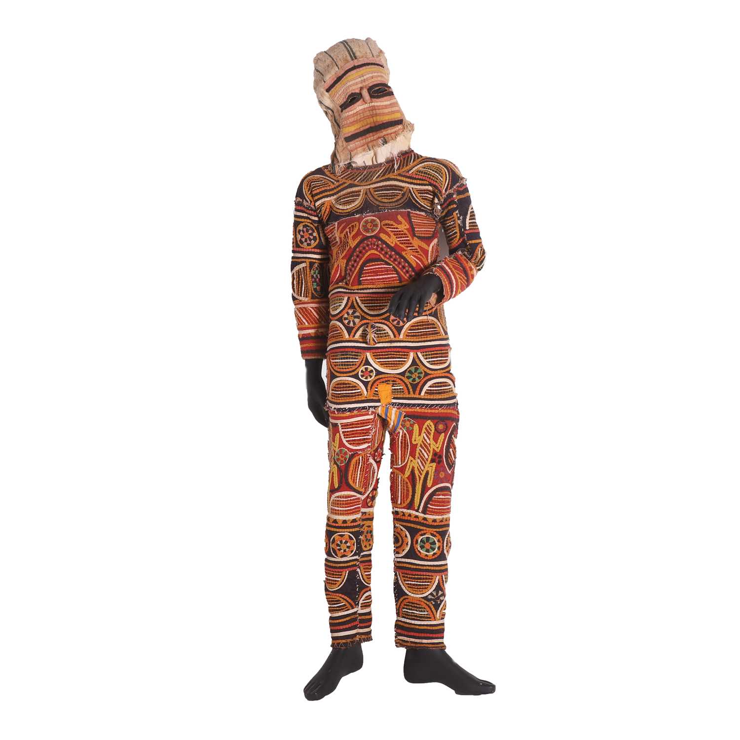 Lot 107 - An Igbo embroidered dance garment