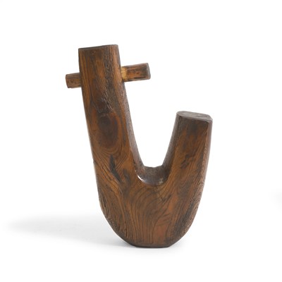 Lot 71 - A keyaki kettle hook