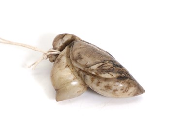 Lot 53 - A Chinese carved hardstone fruit