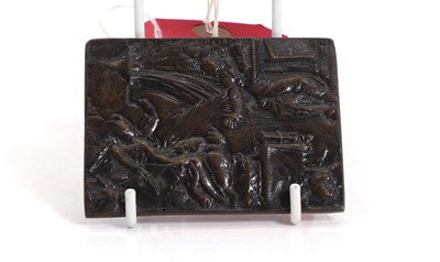 Lot 314 - A bronze plaquette of the Annunciation workshop of Matthias Walbaum (1554-1632)