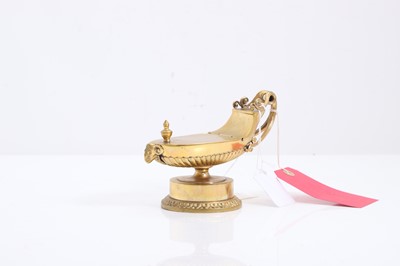 Lot 327 - A gilt bronze inkwell
