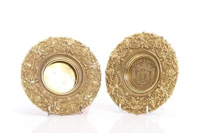 Lot 325 - A pair of gilt bronze trays