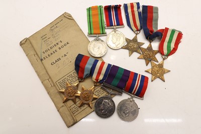 Lot 393 - A Second World War medal group of five, to include