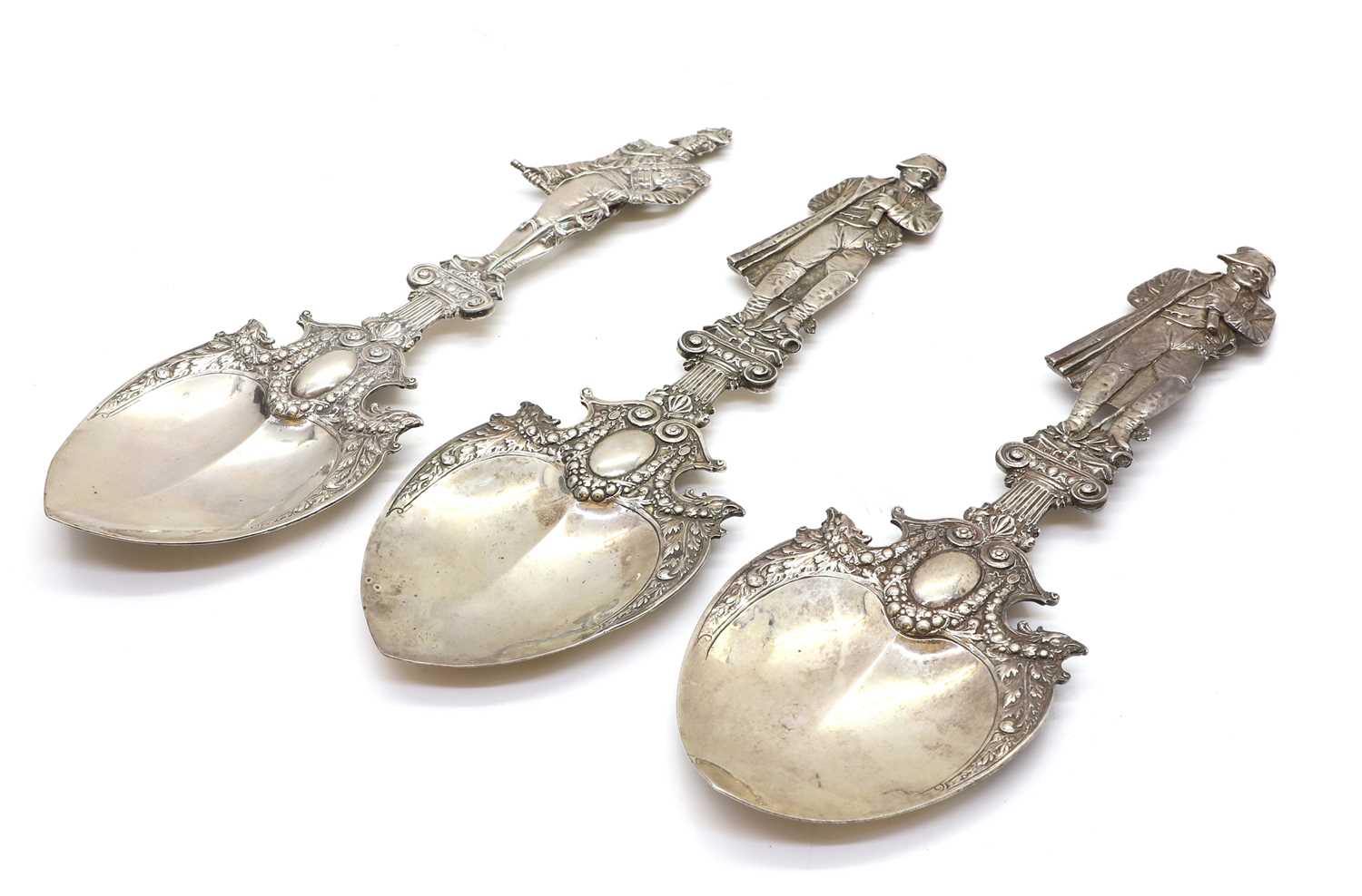 Lot 47A - A silver Napoleon spoon