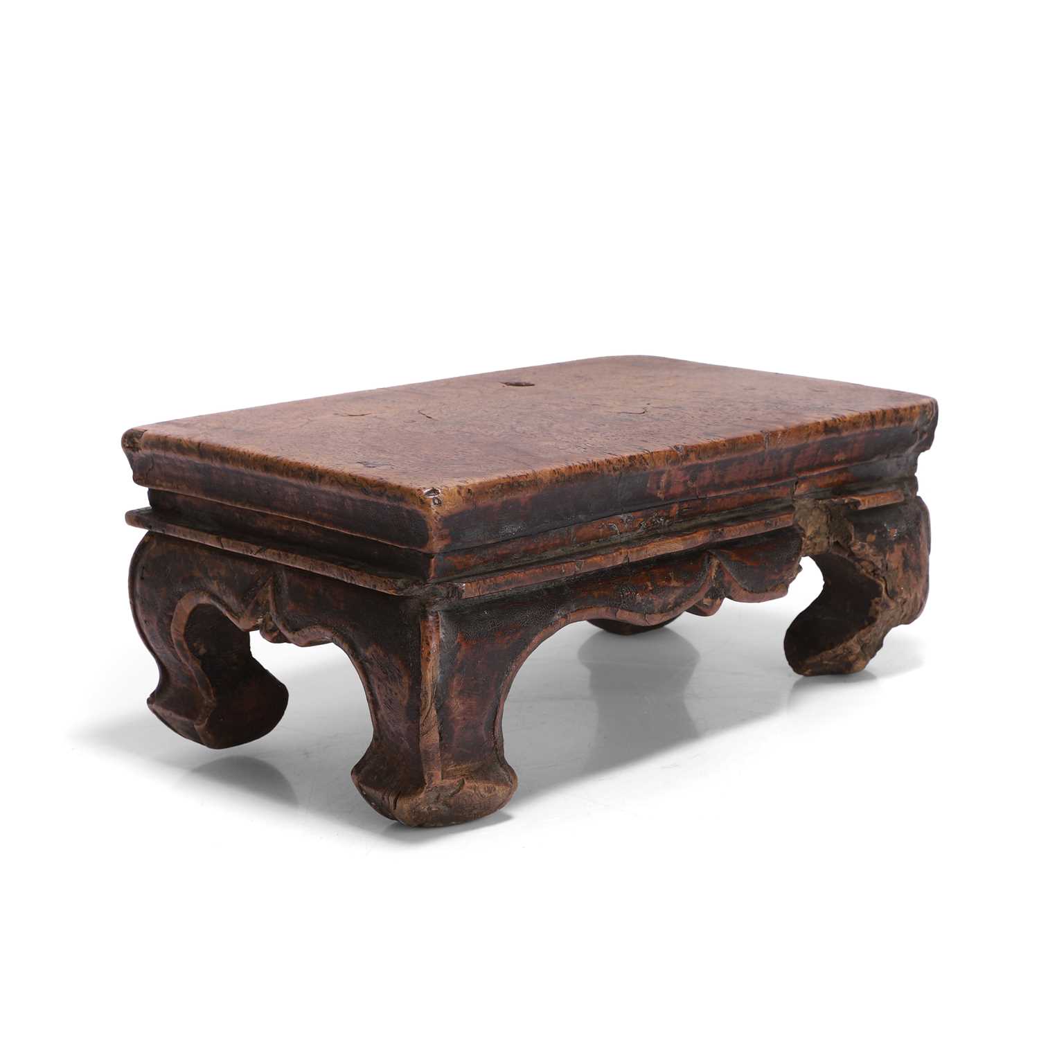 Lot 90 - A burrwood stand