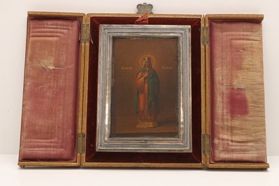 Lot 313 - An icon of Olga of Kiev