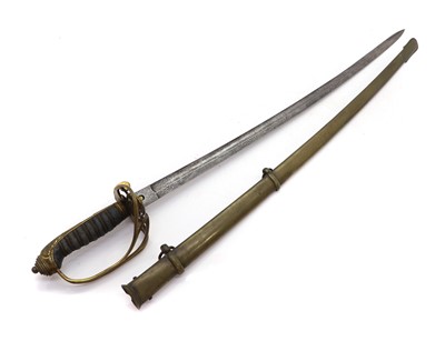 Lot 389 - A Victorian Officer's sword and scabbard