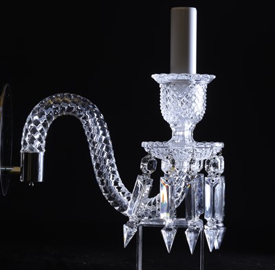 Lot 161 - A Baccarat glass 'Zenith' wall scone or applique