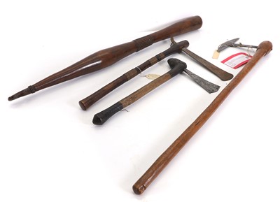 Lot 382 - A collection of African axes