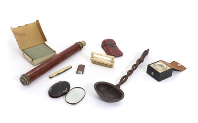 Lot 311 - A brass and wood Dollond telescope