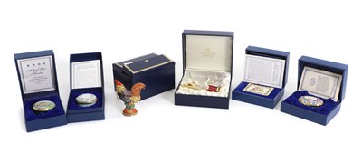 Lot 106 - A collection of Halcyon Days enamels