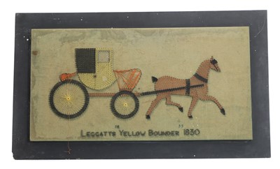 Lot 342 - A needlework panel