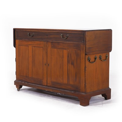 Lot 38 - A mahogany estate cupboard