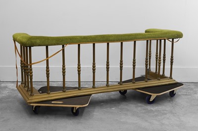 Lot 503 - A brass club fender